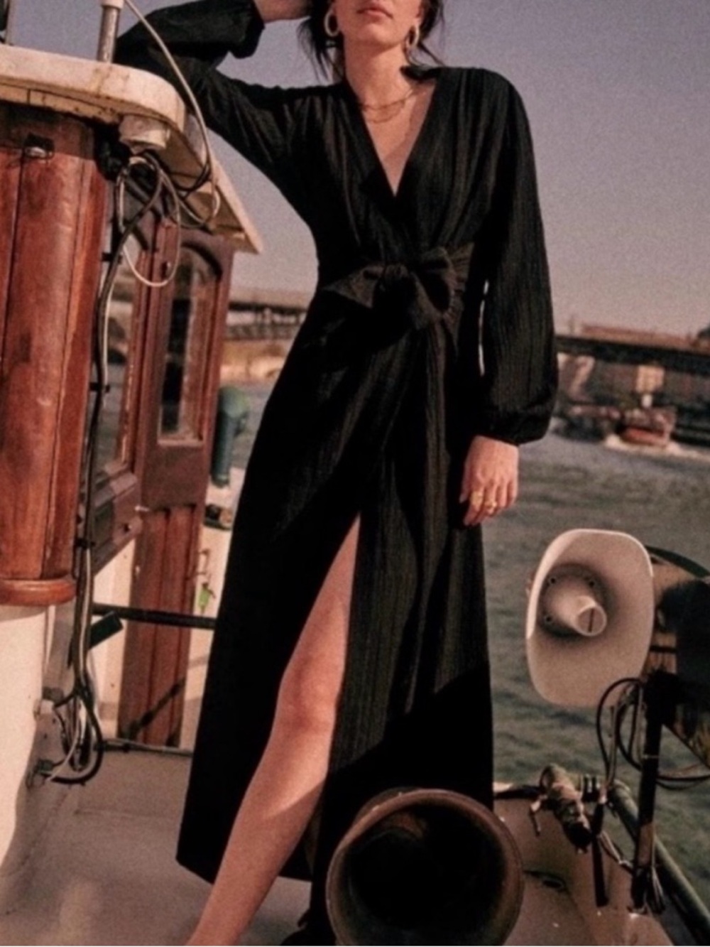 Sezane Gizeh Dress Noir